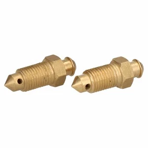 Messing Bremssattel Entlüftungsnippel Schraube Entlüftungsschraube 3/8 x 24 UNF 2er Pack - Bild 1 von 3