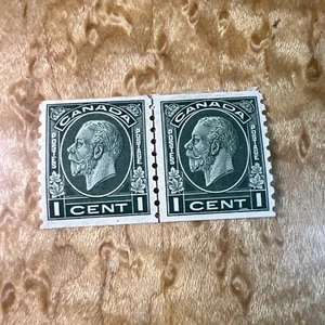 Canada #205 Very Fine Never Hinged Coil Pair UNUSED - Picture 1 of 5