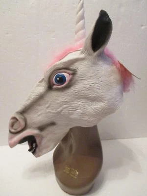 Adult Unicorn Costume Head - Hyde and Eek! Boutique Halloween Mask NEW - Image 1 of 4
