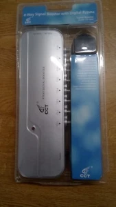 8-Wege TV Luftverteilung Verstärker Amp Splitter Booster F-Typ Koaxial - Bild 1 von 2