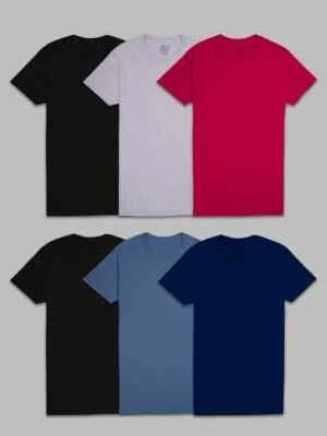 Fruit of the Loom Men Assorted Short Sleeve Crew T-Shirt (6-Pack) - Image 1 of 4