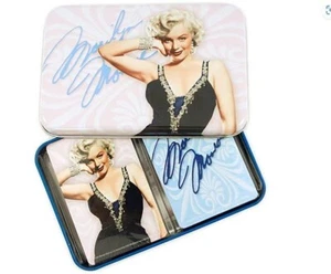 MARILYN MONROE Hollywood Star 2 DECKS PLAYING CARDS SET with TIN New - Picture 1 of 1