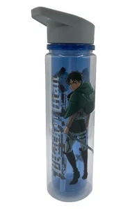 Just Funky Funimation Attack on Titan Double Blue 3D Water Bottle/Straw HTF RARE - Picture 1 of 10
