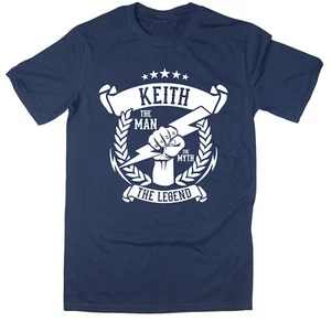 Keith - The Man, The Myth, The Legend T-Shirt - Christmas gift idea - 6 colours - Picture 1 of 6