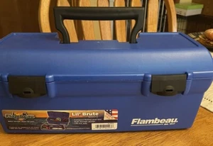 Flambeau Outdoors Lil' Brute Fishing Tackle And Gear Box With Lift-Out Tray Blue - Picture 1 of 3