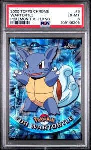 Topps 2000 cromo #8 Wartortle ex-mt Pokemon TV TEKNO PARALELO - Imagen 1 de 2