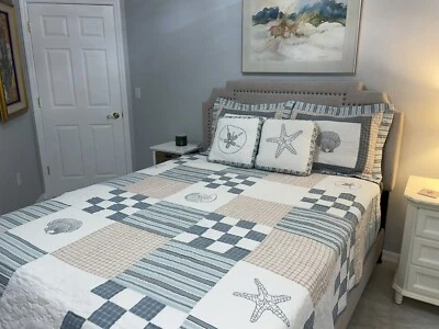 Coastal / Beach Patchwork Queen Quilt Set  67843 C&F Enterprises - Image 1 of 4