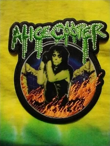 Parche de hierro Alice Cooper In Flames de 3,25 x 3 pulgadas - Imagen 1 de 3
