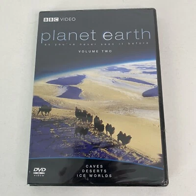 Planet Earth Volume 2 DVD 2008 Caves Deserts Ice Worlds  BBC Video New Sealed - Image 1 of 4