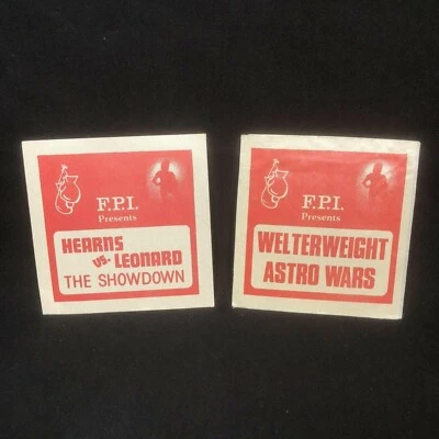 SUGAR RAY LEONARD vs. TOMMY HEARNS Showdown & Astro Wars Boxing Backstage Passes - Image 1 of 4