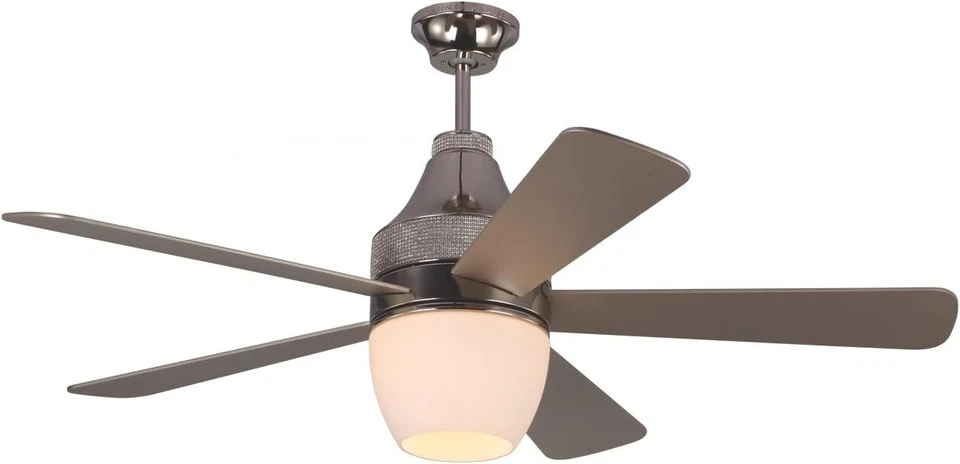 Ventilador de techo Monte Carlo 5NKR52PND níquel pulido con ventiladores de techo de luz LED Foto 1 de 1