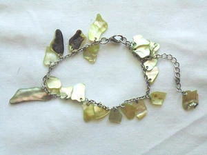 Markenlos Silber Kunstperlen Bettelarmband Armreif Strandschmuck Geschenk für ihre Mutter - Bild 1 von 4