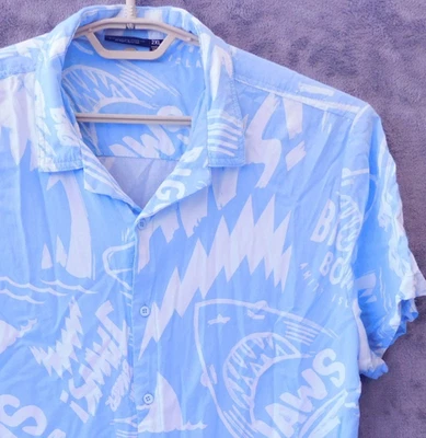 Jaws Shirt Men's 2XL XXL Vintage Ocean Horror Shark Movie Memorabilia - Image 1 of 4