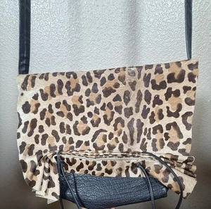 Vintage Carlos Falchi Leopard Print Womans Shoulder Purse Cross Body - Picture 1 of 8