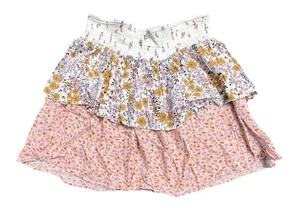 Mini jupe femme American Eagle multicolore à fleurs à plusieurs niveaux taille M neuve avec étiquette - Photo 1/10