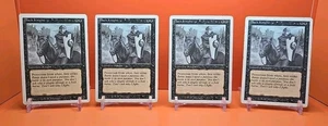 ⚫️⚫️⚫️ (4) 1994 Magic The Gathering BLACK KNIGHT REVISED 3RD EDITION PLAYED ⚫️⚫️ - Picture 1 of 10