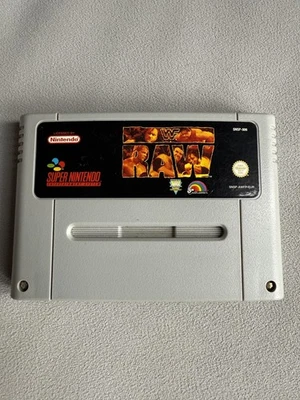 WWF Raw SNES Super Nintendo PAL Tested - Image 1 of 4