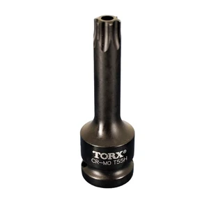 TMAX Punta a Presa Torx a Impatto Lunga T-55 3" Nera 1/2" Unità Quadrata - Foto 1 di 4
