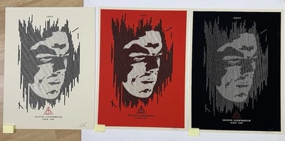 Obey 3x Decoding Disinformation Print Shepard Fairey Urban Art Streetart Druck - Bild 1 von 4