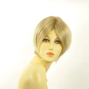 Perruque femme courte blond méché blond très clair BLANDINE 15t613 - Picture 1 of 9