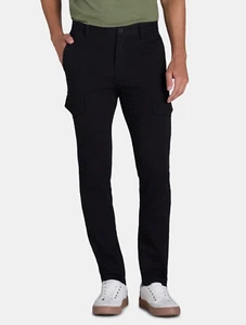 Tony Hawk Mens Stretch Twill Flex Cargo Pants 32X30 Black - Picture 1 of 9