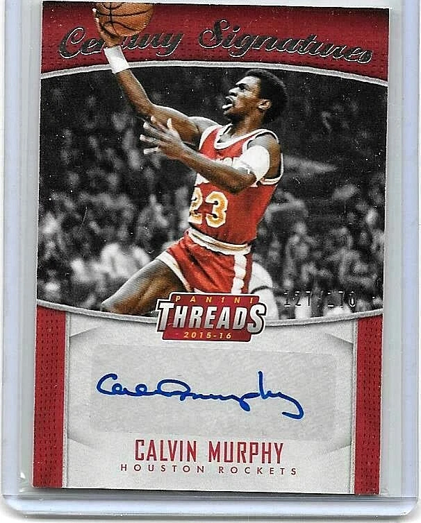 CALVIN MURPHY 2015-16 PANINI THREADS CENTURY SIGNATURES CERTIFIED AUTOGRAPH#/170 - Image 1 of 1