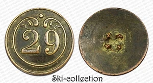 Botón 29°Regimiento Infantería de Línea, Tropas (1820-1844) Francia. 23MM - Imagen 1 de 2
