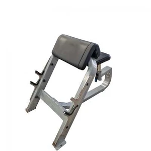 Precor Icarian Preacher Curl Bench Silver - Commercial Gym Equipment - Picture 1 of 10