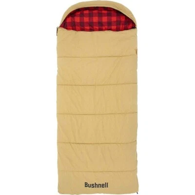 Bushnell 20F Degree Hooded Canvas Sleeping Bag - Image 1 of 4