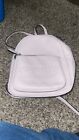 GUESS RODNEY LIGHT LILAC PURPLE SILVER TONE,LOGO BACKPACK