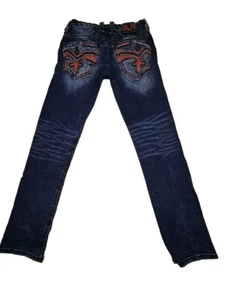 Rock Revival Jaser Herren Jeans 29 x 31 rot Schlangenhaut  - Bild 1 von 8