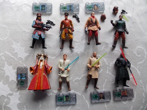 Star Wars EP 1 Darth Maul, Qui-Gon Jinn, Queen Amidala, Panaka, Kenobi Loose Lot Cover