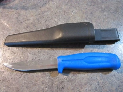 Cuchillo de hoja fija PROMAR ACERO INOXIDABLE 8 3/16" en funda original usado en excelente estado Foto 1 de 4