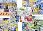 5 Photo Lot - DR DOCTOR WHO Vintage Jigsaw Puzzle Box Artwork by Walt Howarth