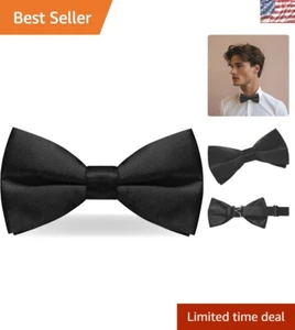 Exquisite Men's Pre-Tied Bow Tie - Adjustable for Style and Comfort - Picture 1 of 7