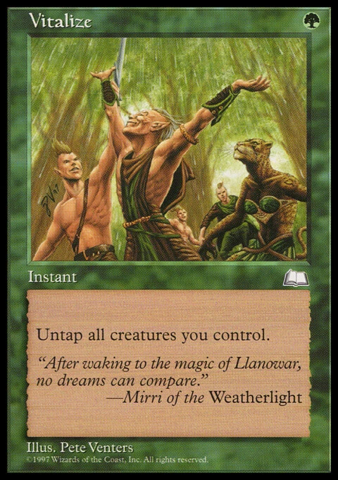 MTG Magic the Gathering Vitalize (145/167) Weatherlight LP - Image 1 of 1