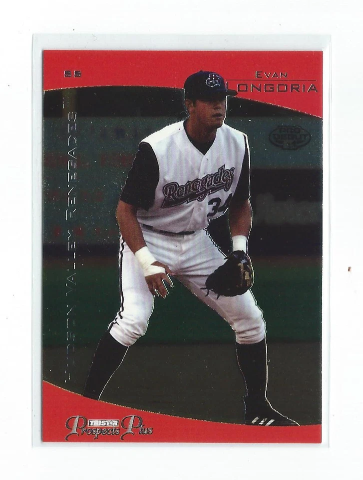 2006 TriStar Prospects Plus #4 Evan Longoria RC Rookie Rays D-Backs - Image 1 of 1