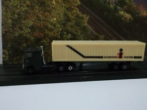 HO scale semi-Interstate systems trailer and Mack cab over