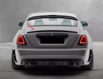 Cubierta trasera del maletero del alerón trasero con patrón forjado para Rolls-Royce Wraith 2014-2018 Foto 1 de 4