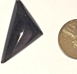 17.5 Cts NATURAL OTHER loose Stone Obsidian Polished gemstones Triangle Cabochon - Picture 1 of 12