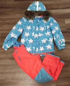 Mini Boden ALL weather Waterproof Jacket And Snow Bib Set Size 11-12 - Picture 1 of 10