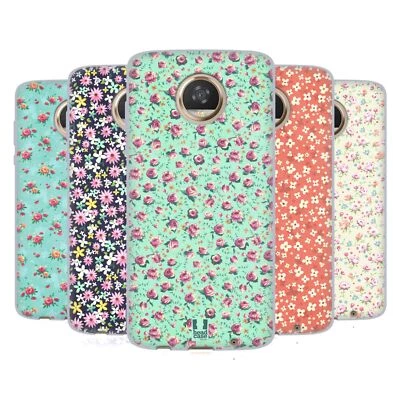 HEAD CASE DESIGNS VINTAGE DITSY FLOWERS SOFT GEL CASE FOR MOTOROLA PHONES - Image 1 of 4