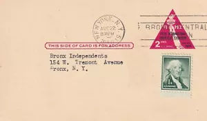 OBJECTSYOULOV1956 BRONX NEW YORK CITY Bronx Central Union Newman Political Signs - Picture 1 of 2