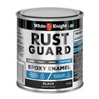 White Knight Rust Guard Gloss Black Epoxy Enamel Paint - 0.25L