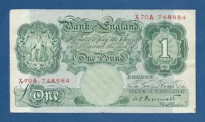 GRAN BRETAÑA // GREAT BRITAIN -- 1 POUND ND ( 1948-49 ) -- BC // F -- P.369a . - Picture 1 of 3
