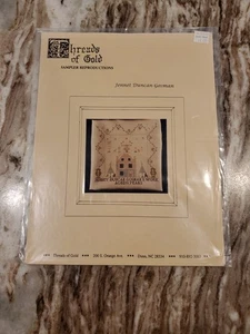 Threads Of Gold Sampler Reproductions Jennet Duncan Gosman Cross Stitch Pattern - Picture 1 of 3