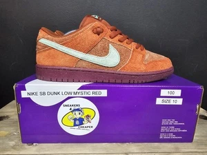 Size 10 - Nike Dunk SB Low Mystic Red Excellent Condition With Original Box 🔥 - Picture 1 of 14