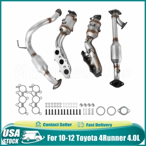 4x Fits 2010-2012 Toyota 4runner / 2010-14 FJ Cruiser 4.0L Catalytic Converters - Picture 1 of 12