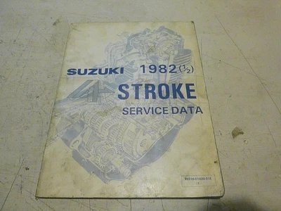 Suzuki 4 Stroke Service Data Manual Dated 1982 1/2 Genuine Suzuki Manual - Image 1 of 4