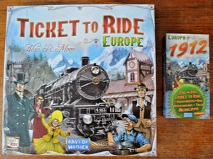 Ticket to Ride Europe & Europa 1912 Extension (Wooden Stations) - Days of Wonder - Picture 1 of 7